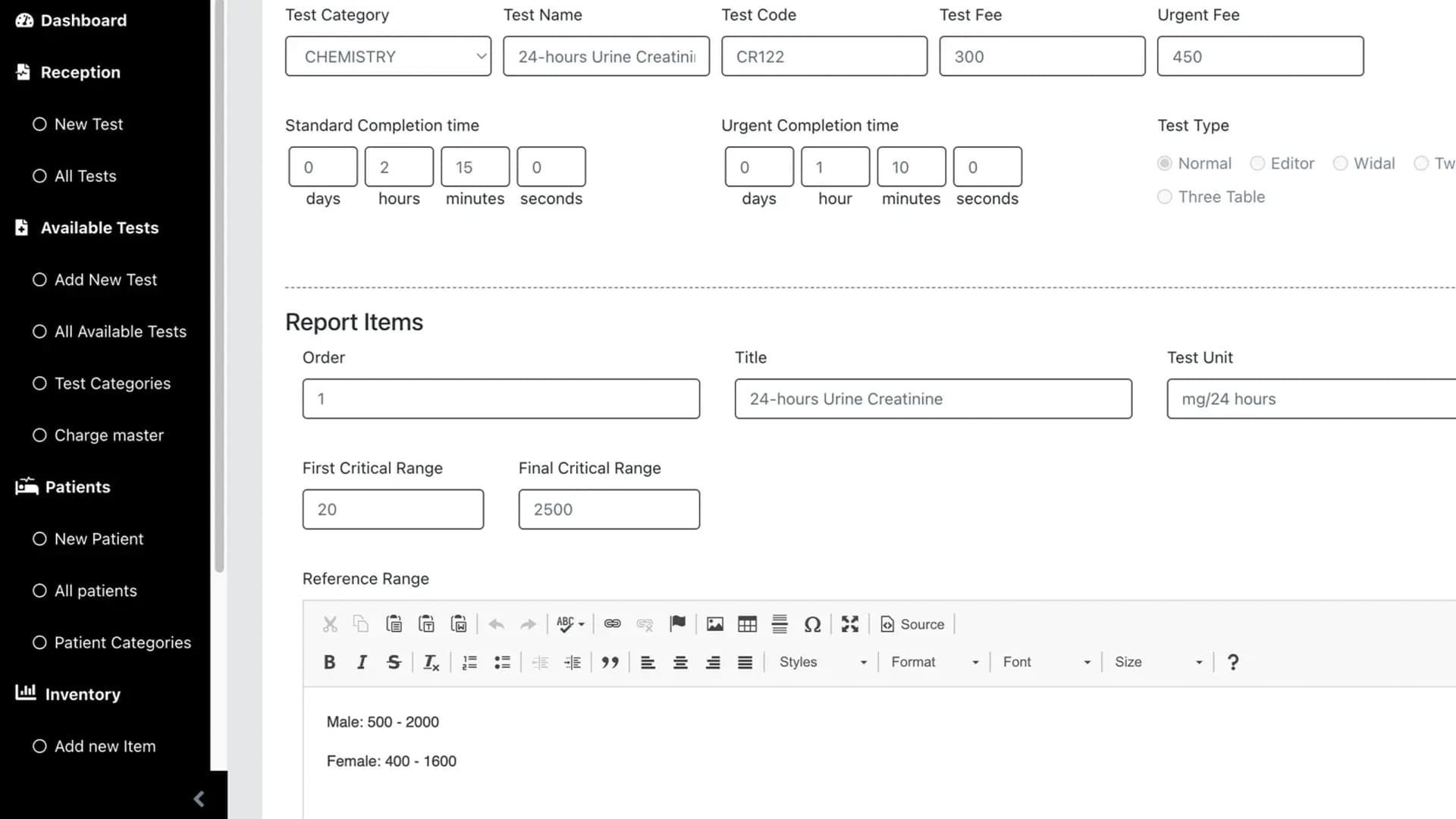 AI-Enhanced Medical Laboratory Management project screenshot